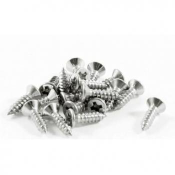 Lot de 20 vis autotaraudeuses en acier inoxydable 12 mm x 3 mm cruciformes