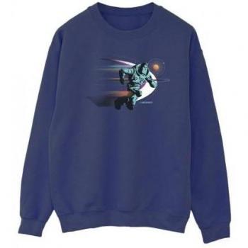 Disney Men's Lightyear Running Buzz Cotton Sweatshirt XXL Navy Blue