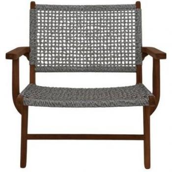 Fauteuil de terrasse 80x80x65 cm en teck