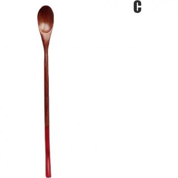 Manche long cuillère en bois, ustensile café