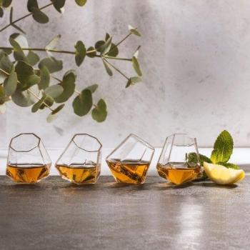 Sparkle Thumbs‑Up Shotglass Set – 2 in × 2.36 in × 1.97 in
