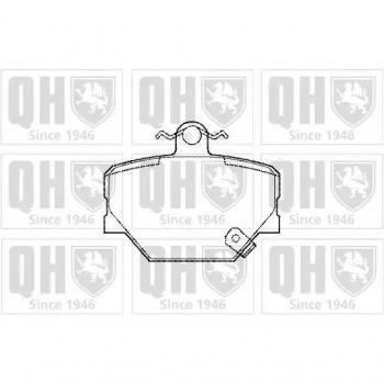 Quinton Hazell Front Brake Pads BP1098 with Wear Alert Feature