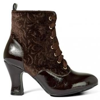 Vintage Chocolate Winter Ankle Boots by Joe Browns – Size 7