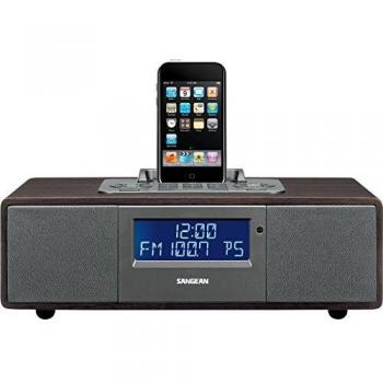 Sangean WR‑5 Radio + iPod‑Ladegerät – UKW & Bluetooth – Braun
