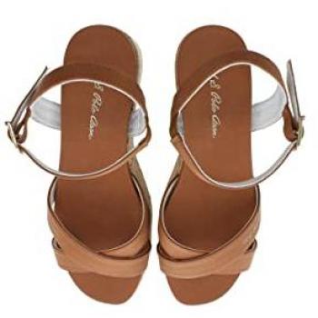 U.S. Polo Assn. Damen Sandalen Loren LOREN002 Braun Größe 40