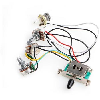 Boutons pour guitare Strat argenté