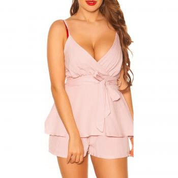 Gürtel-Overall mit Schösschen-Trägern