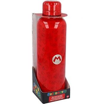 Stor Super Mario | Isolierte Trinkflasche aus Edelstahl, 515 ml, für heiße und kalte Getränke