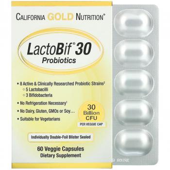 Probióticos Vegetales California Gold 60 Cápsulas