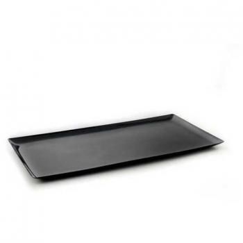 Bandeja de servir ARA41767: 48 cm × 24 cm × 1,7 cm, color negro