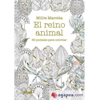 El reino animal. 30 postales para colorear