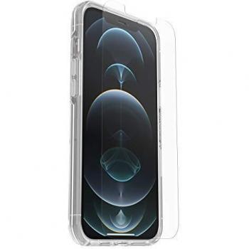 Funda Otterbox Symmetry Transparente y Protector de Pantalla Alpha Glass para iPhone 12 Pro Max