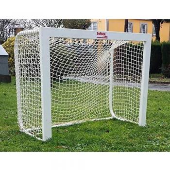 White 140 × 105 cm Softee Foldable Metallic Soccer Goal (Unisex)