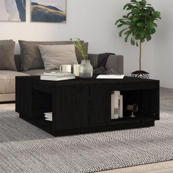 VidaXL Rustic Black Coffee Table – Pine, 100x101x40.5 cm