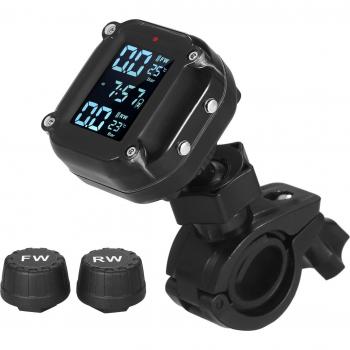 Sistema de alerta de presión de neumáticos para motos, 7 modos, impermeable, TPMS sin cables, encendido y apagado automático, carga magnética