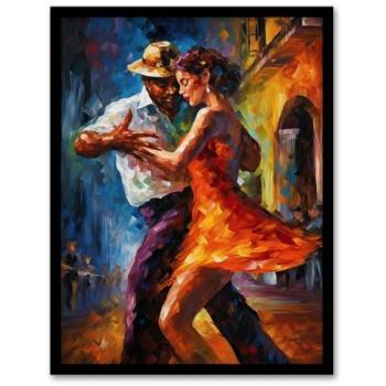 Dynamic Body Groove: Salsa Street Art Print