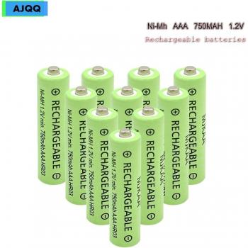 Célula NiMH AAA AJQQ 750 mAh 1.2 V Reutilizable