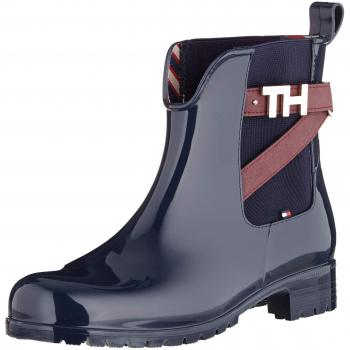 Tommy Hilfiger Damen TH Hardware Gummiboots, Blau (Midnight 403), 36 EU
