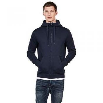 G-Star Herren Lässiger Zip Hoodie Blau