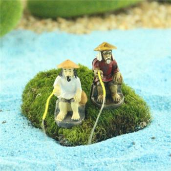 Eco Bottle Material Fishing Weng Miniature Ornament