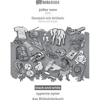 BABADADA black-and-white, Uzbek (in cyrillic script)