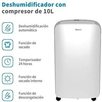 Deshumidificador de Aire SHINCO 10L