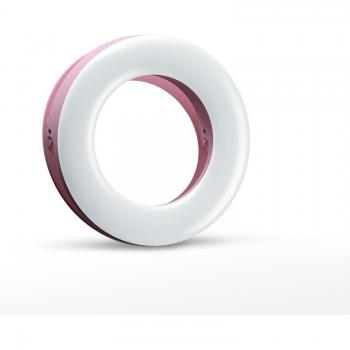 FlexiGlow 3200‑6500K Clip-On LED Ring – 40 Lights, Mobile Phone Enhancer
