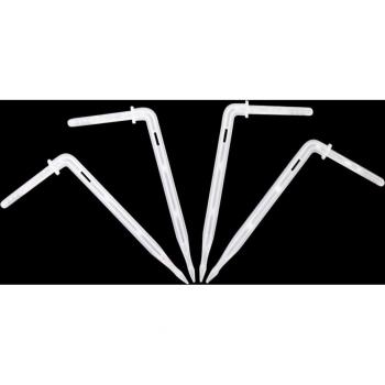 4mm White Bending Arrow Dripper