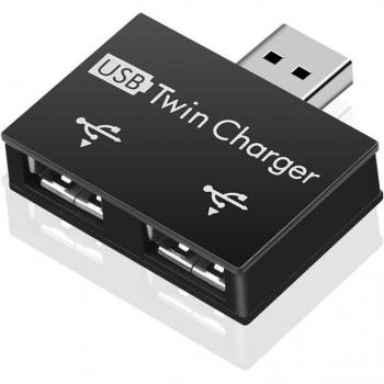 Convertidor USB 2.0 a 2 USB Hembra 5V