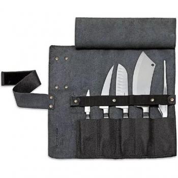 F. DICK Küchenmesser-Set 1905 mit Rolltasche aus Leder