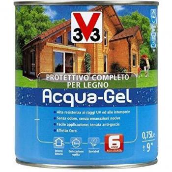 V33 Protettivo Completo Legno Acqua-Gel Verde 750 ML