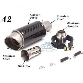 Universal Motorcycle Exhaust Muffler with DB Killer