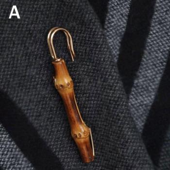 Bamboo Garment Brooch Pin