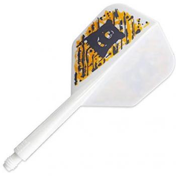Piume Darts Condor Ax Splash Orso Bianca L 33,5mm 3 Pezzi