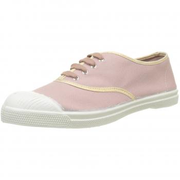 Tennis Lacet Shinypiping Basse Donna Rosa (Vieux Rose) Bensimon