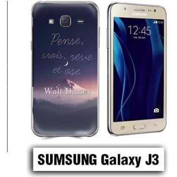 Coque Samsung J3 2016 Walt Disney Pense Crois Rêve Ose