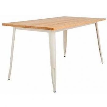 Table LIX Mate en Bois SKLUM (120x60) Beige Crème