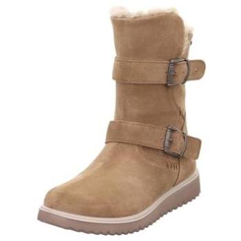 Superfit LORA WMS: Mittel – Mädchenwinterstiefel in beige, Gr. 35, wasserabweisendes GORE‑TEX