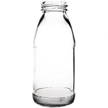 Olympia 200ml Glass Milk Bottles for Restaurants (12 Pack)