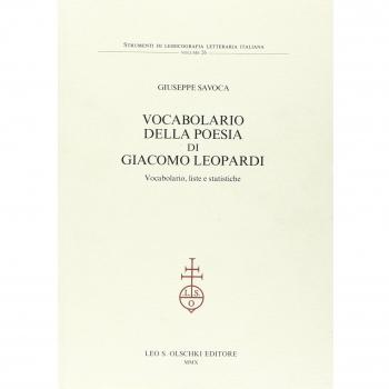 Vocabolario della poesia di Giacomo Leopardi. Vocabolario, liste e statistiche