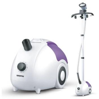 White GEEPAS 2000 W Upright Garment Steamer – 11‑Mode, 1.8 L Capacity
