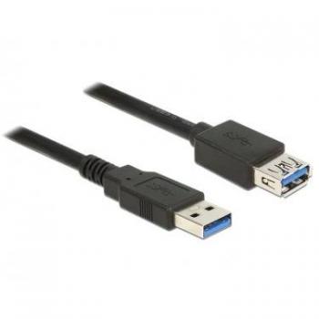 Delock USB 3.0 Verlängerungskabel 1,5 m Typ-A Stecker zu Typ-A Buchse Schwarz