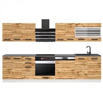 Lucy Cuisine Pack 300 cm – BELINI, bois chêne design
