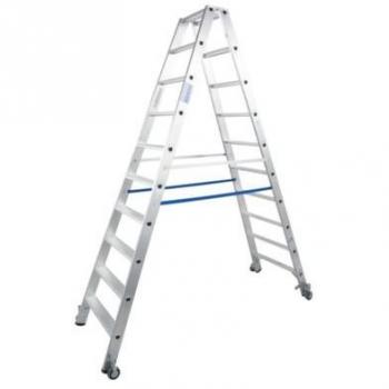 Mobiele Boktrap Aluminium 2,54 m 2x10 Treden