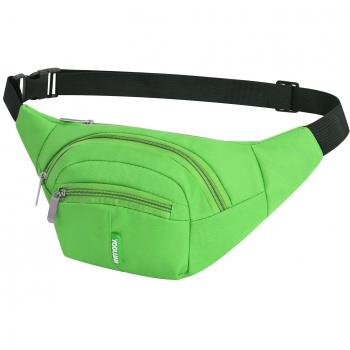Yooluan Outdoor Sport Waist Bag 3 Zip Pockets Fanny Pack for Men Women