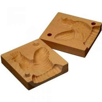 Hofmeister Butterhahn aus heimischem Ahorn 12 cm, 2‑teilige Klappform