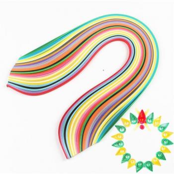 Fleur en Papier Quilling – Kit 4 Largeurs, 39 cm