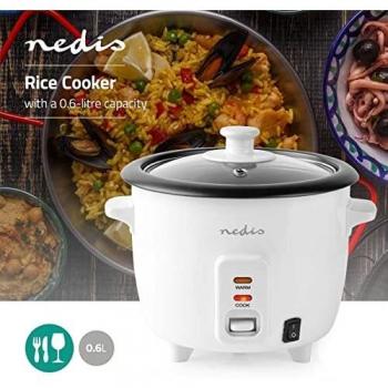 Nedis Mini-Reiskocher 0,6 Ltr. 300W mit Antihaft-Beschichtung