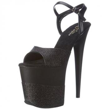 Pleaser Flamingo 809-2G Damen Sandalen Schwarz