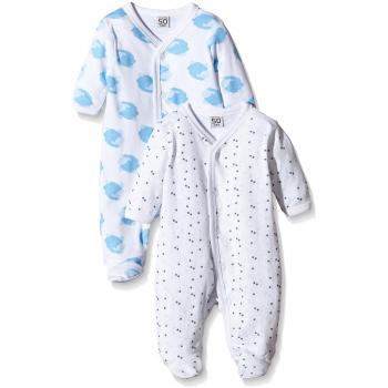 Care 4136-Pigiama tutina Bimbo 0-24, Bianco